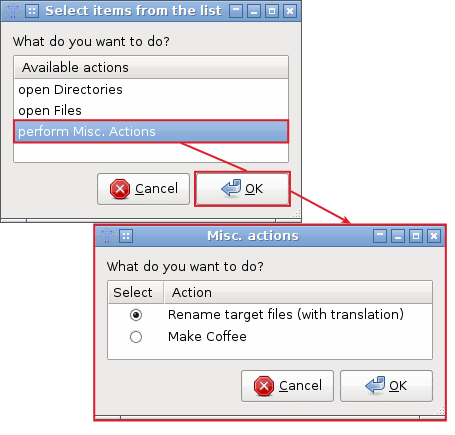 Running file renaming utility from within OmegaT