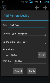 Aio Remote Pro Android Add